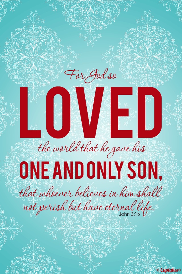 Free download Wall Paper John 3 16 Phones Wallpaper Backgrounds Christmas  Gift [640x960] for your Desktop, Mobile & Tablet | Explore 49+ Christmas  Wallpapers Cuptakes | Wallpaper Christmas, Christmas Lights Wallpaper,  Christmas Background