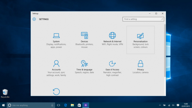 Here you can change your entire Windows 10 theme if you like