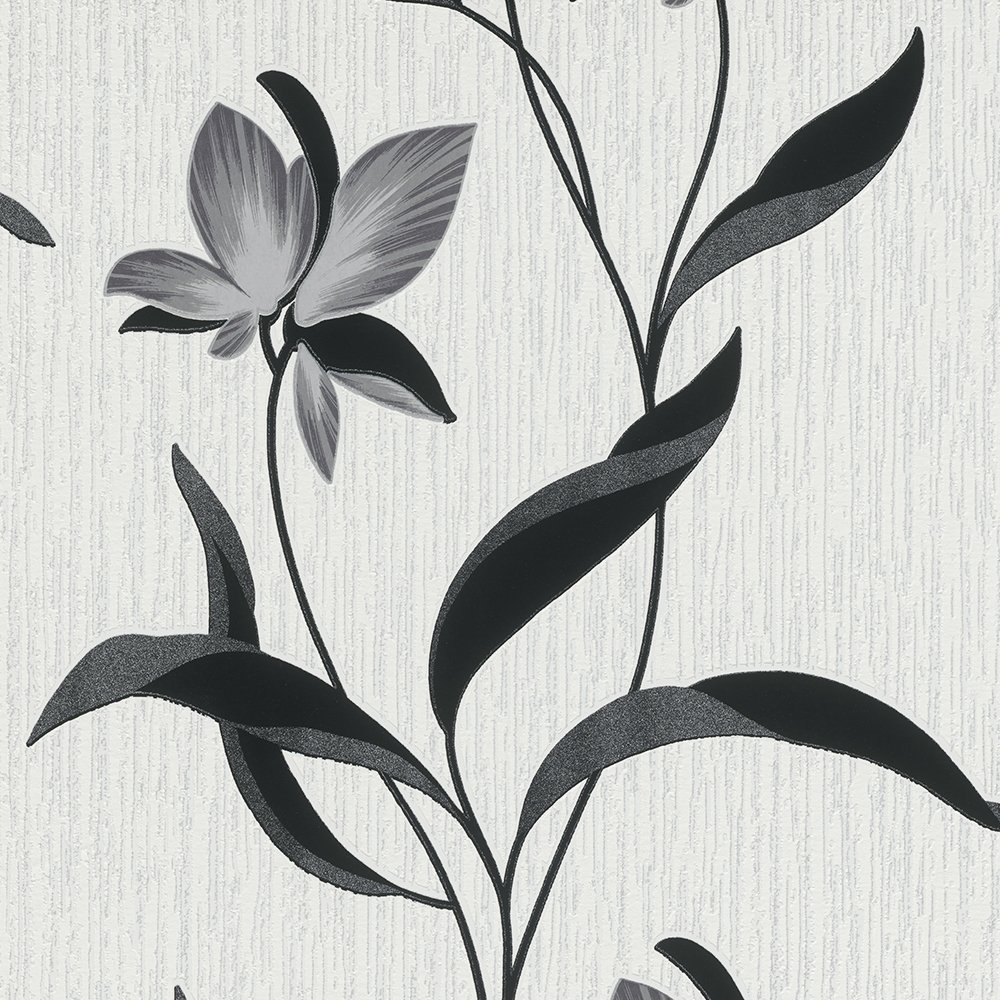 Home Wallpaper Erismann Fleur Black