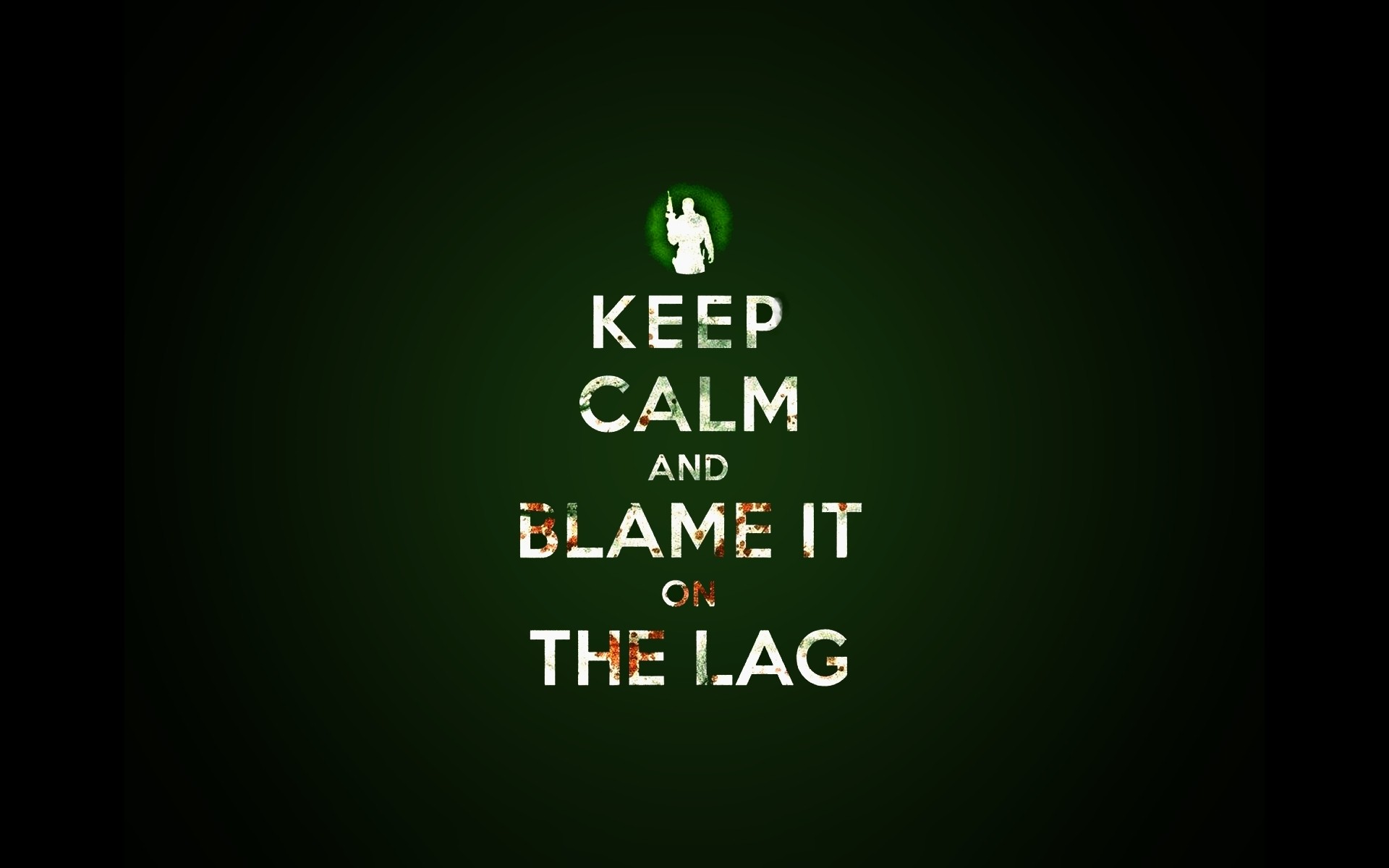 Keep Calm And Blame It On The Lag Wallpaper