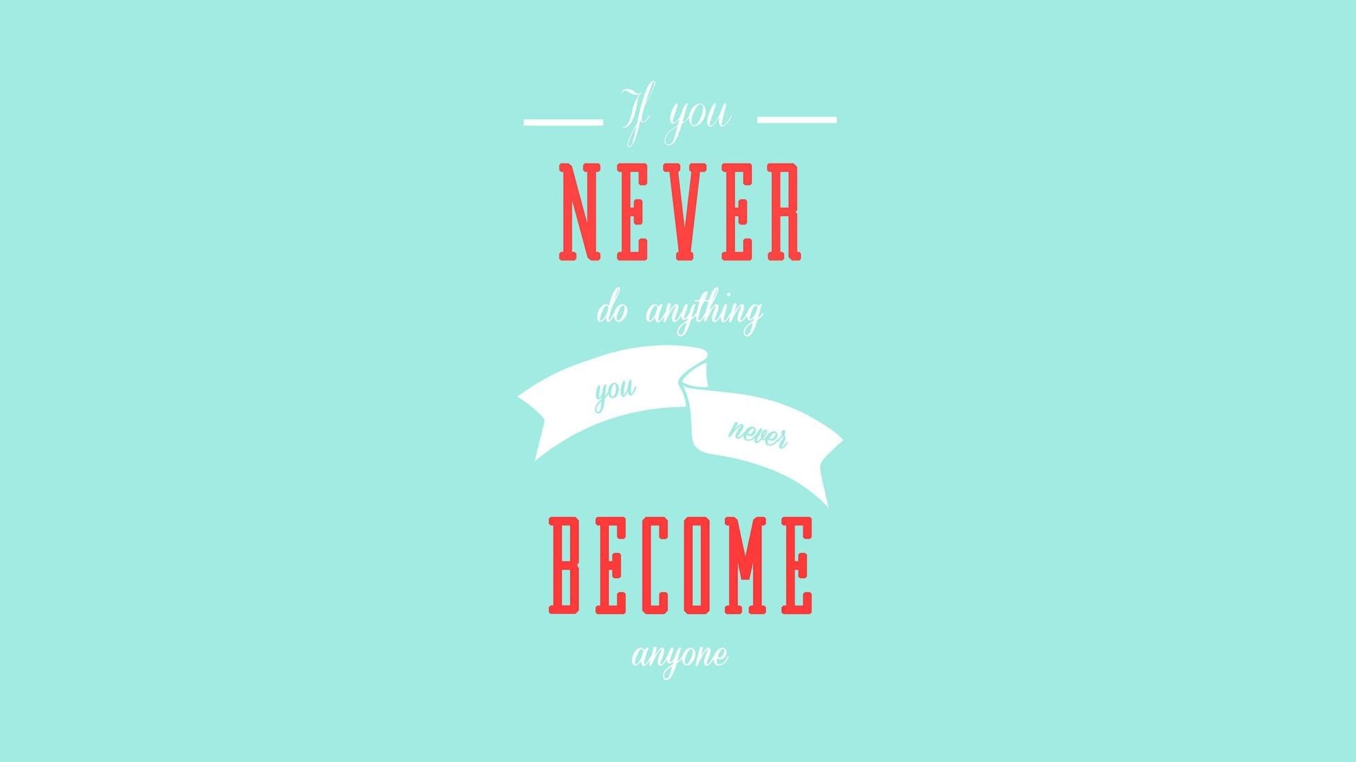 A motivational quote on a light teal background reads: 