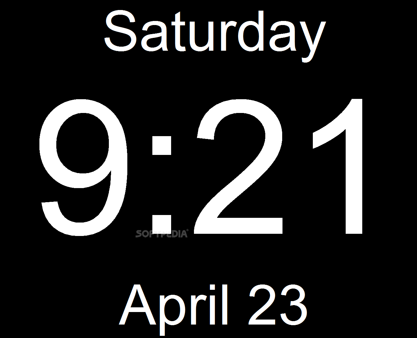 large digital clock download