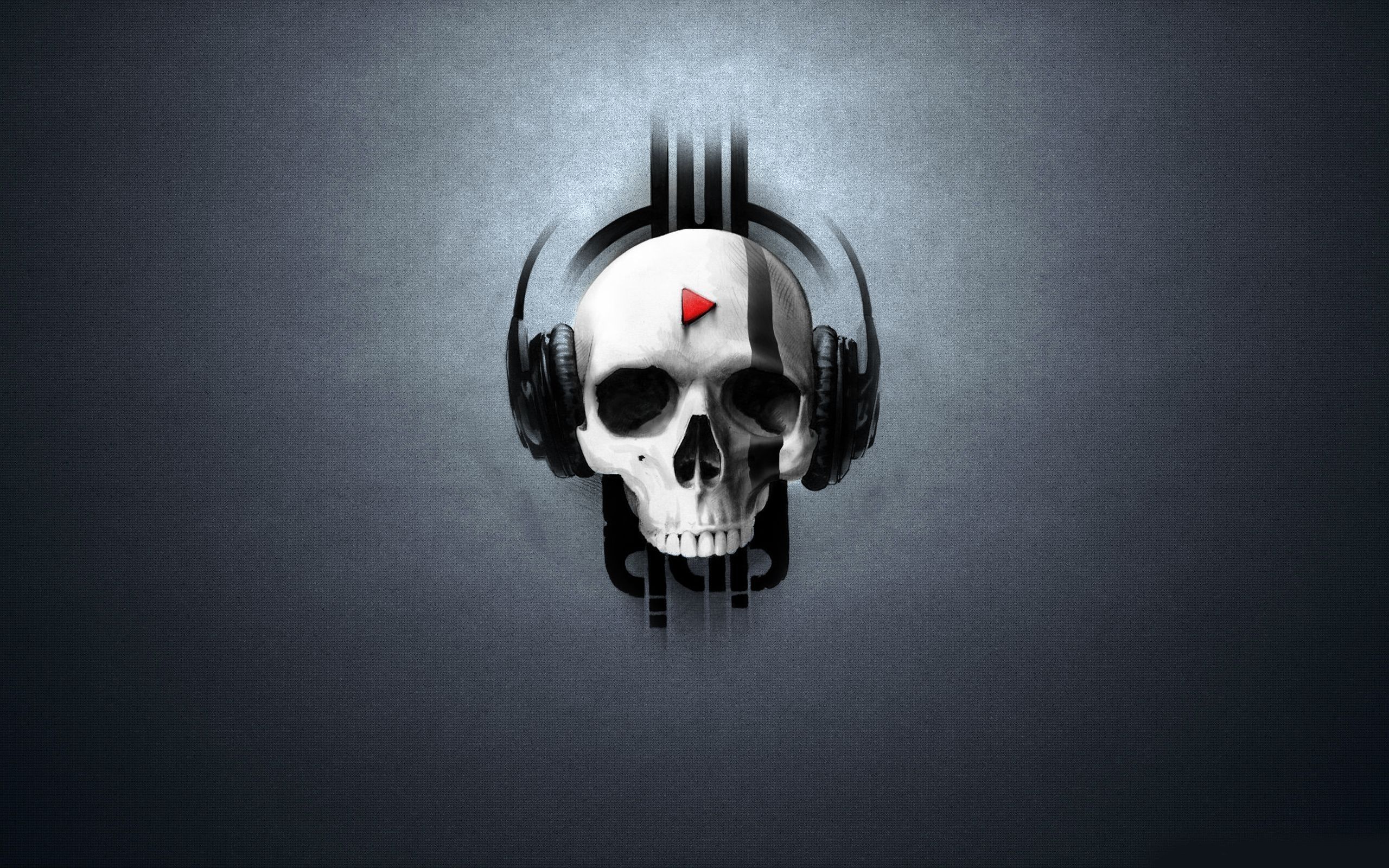 Puter Wallpaper Skulls HD Background