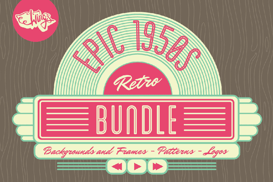 Epic 1950s Retro Bundle Design Cuts