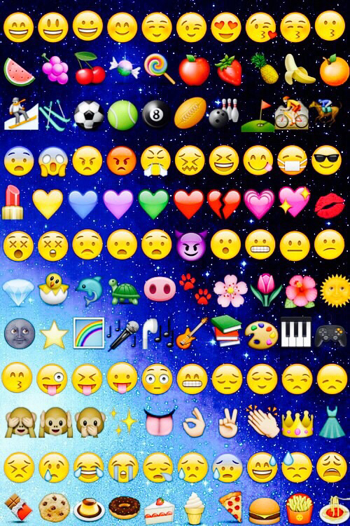 Background Galaxy Wallpaper Emojis Emoji