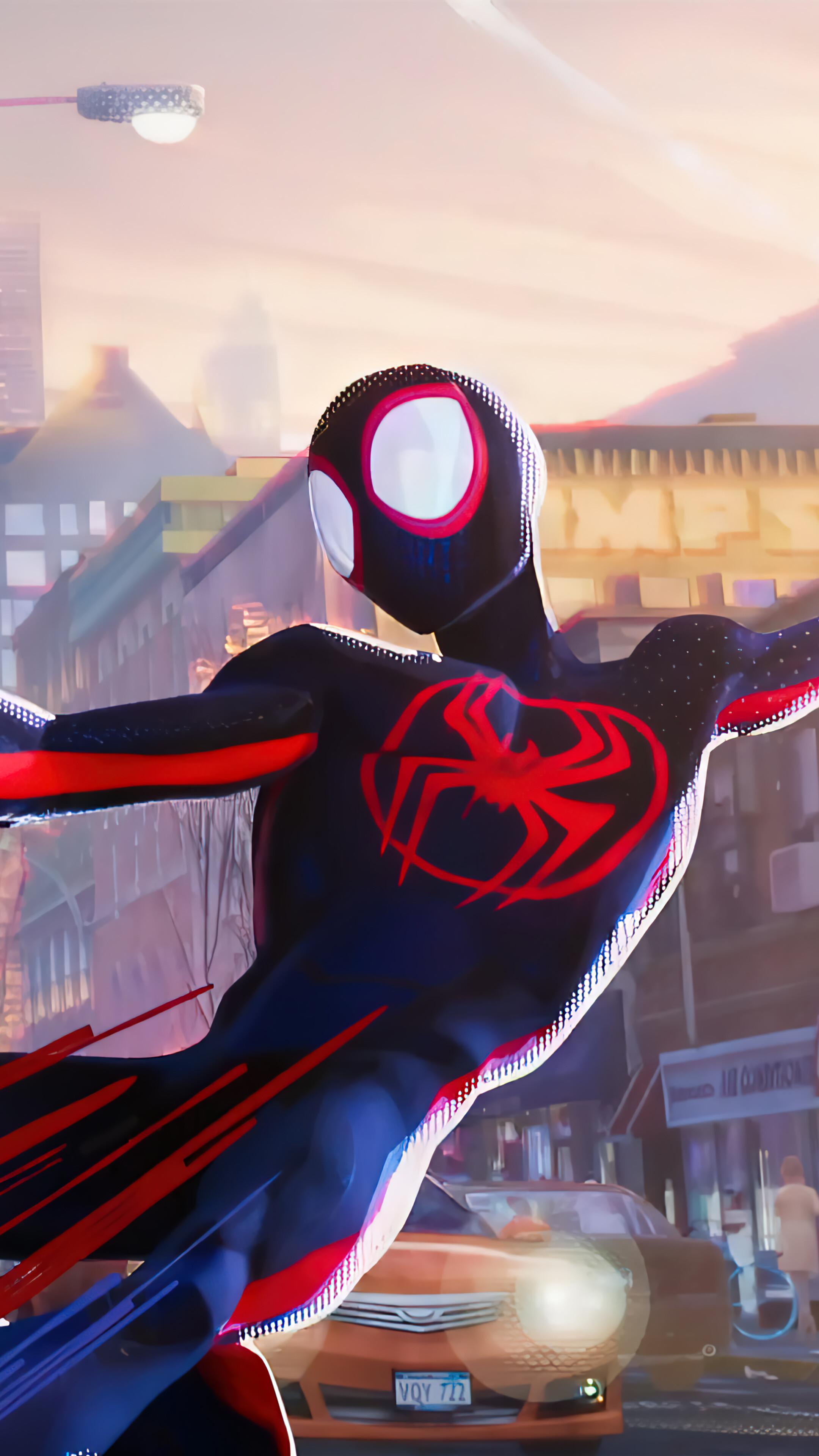 Miles Morales Web Swing Spider Man Across The Verse