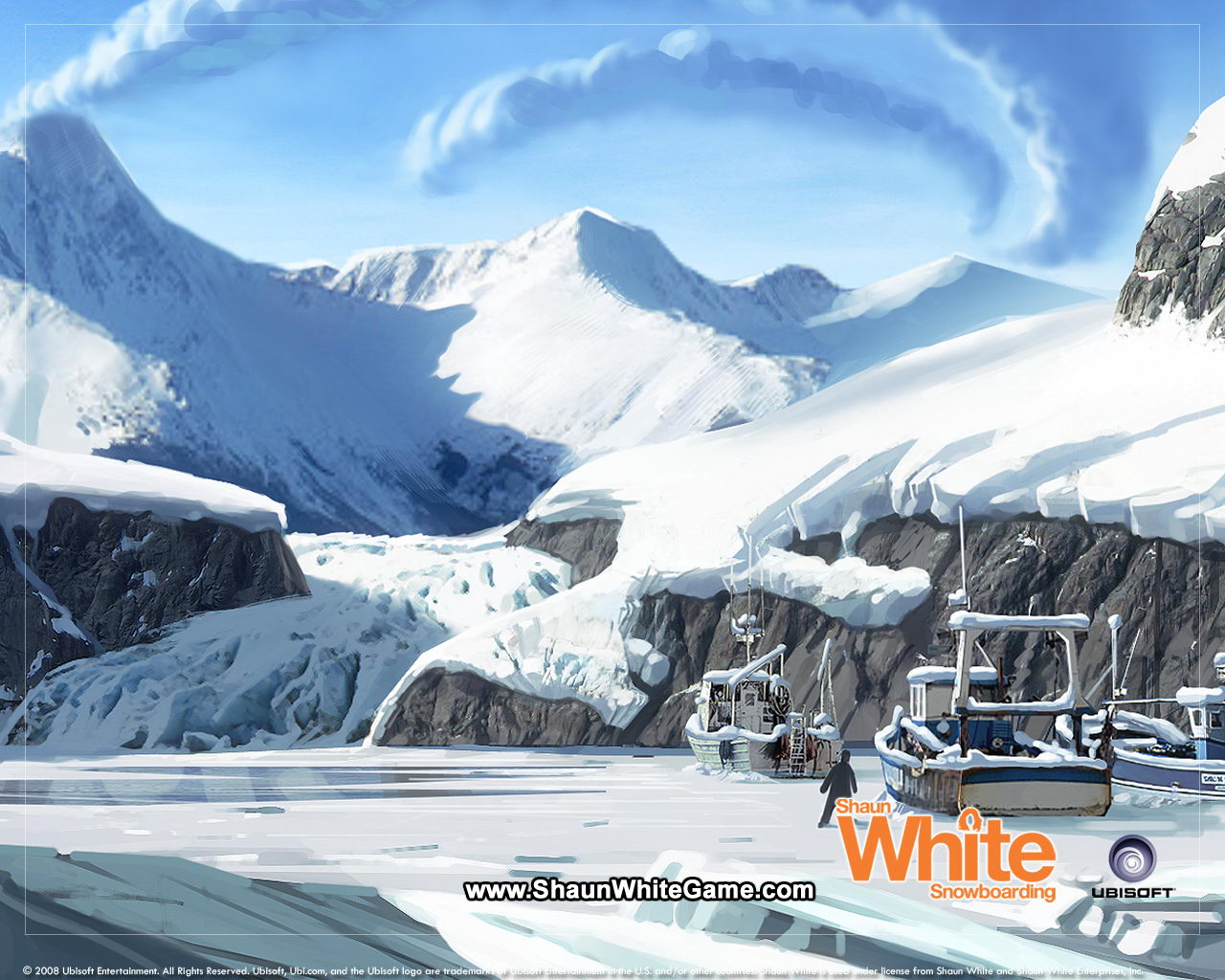 Shaun White Snowboarding Hill Mountain Peaks