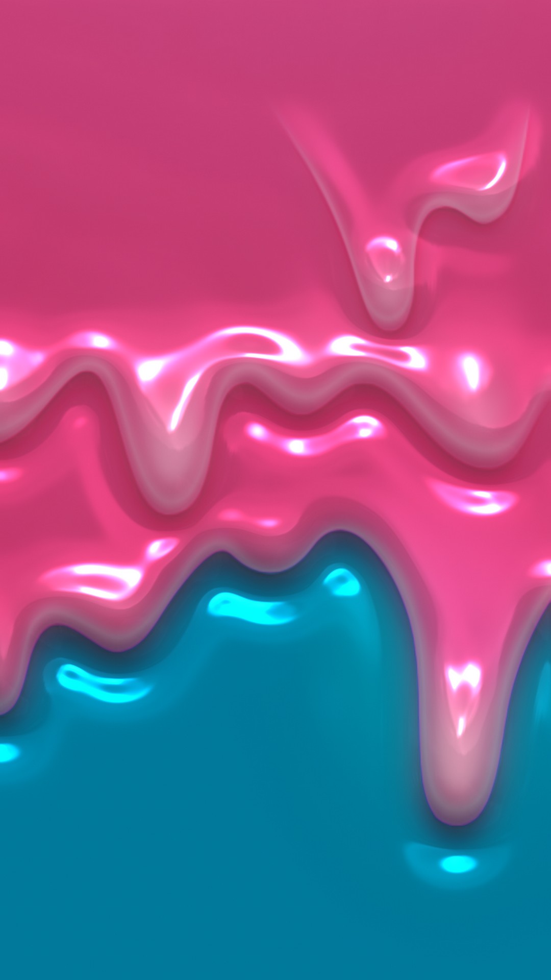 iPhone X Pink Liquid Wallpaper 3d
