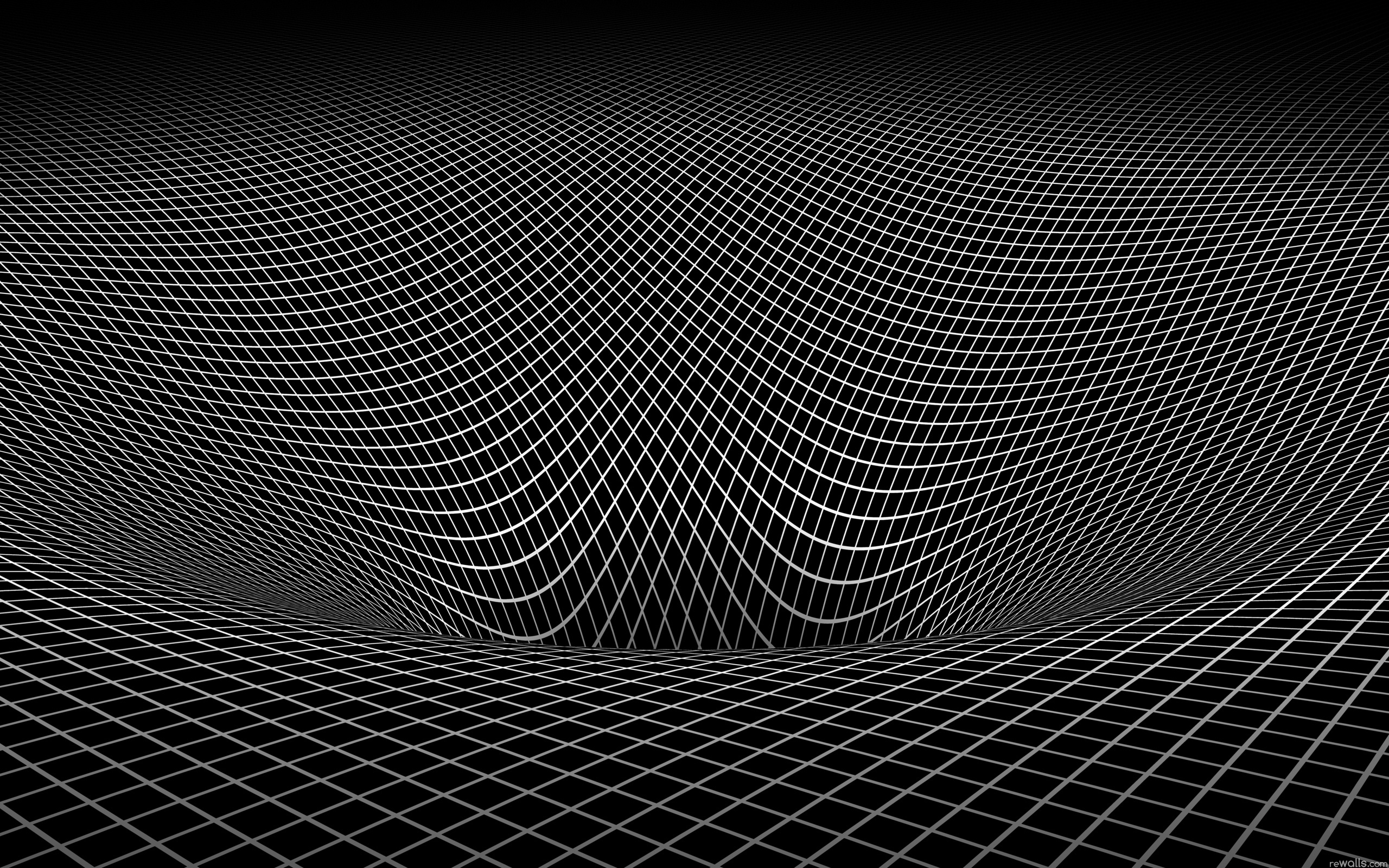 Wallpaper Grid Black White Shape Surface Uneven HD