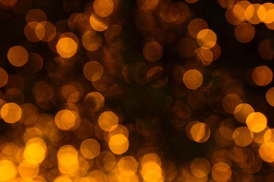 Defocused Abstract Background Lights At Night Photograph By