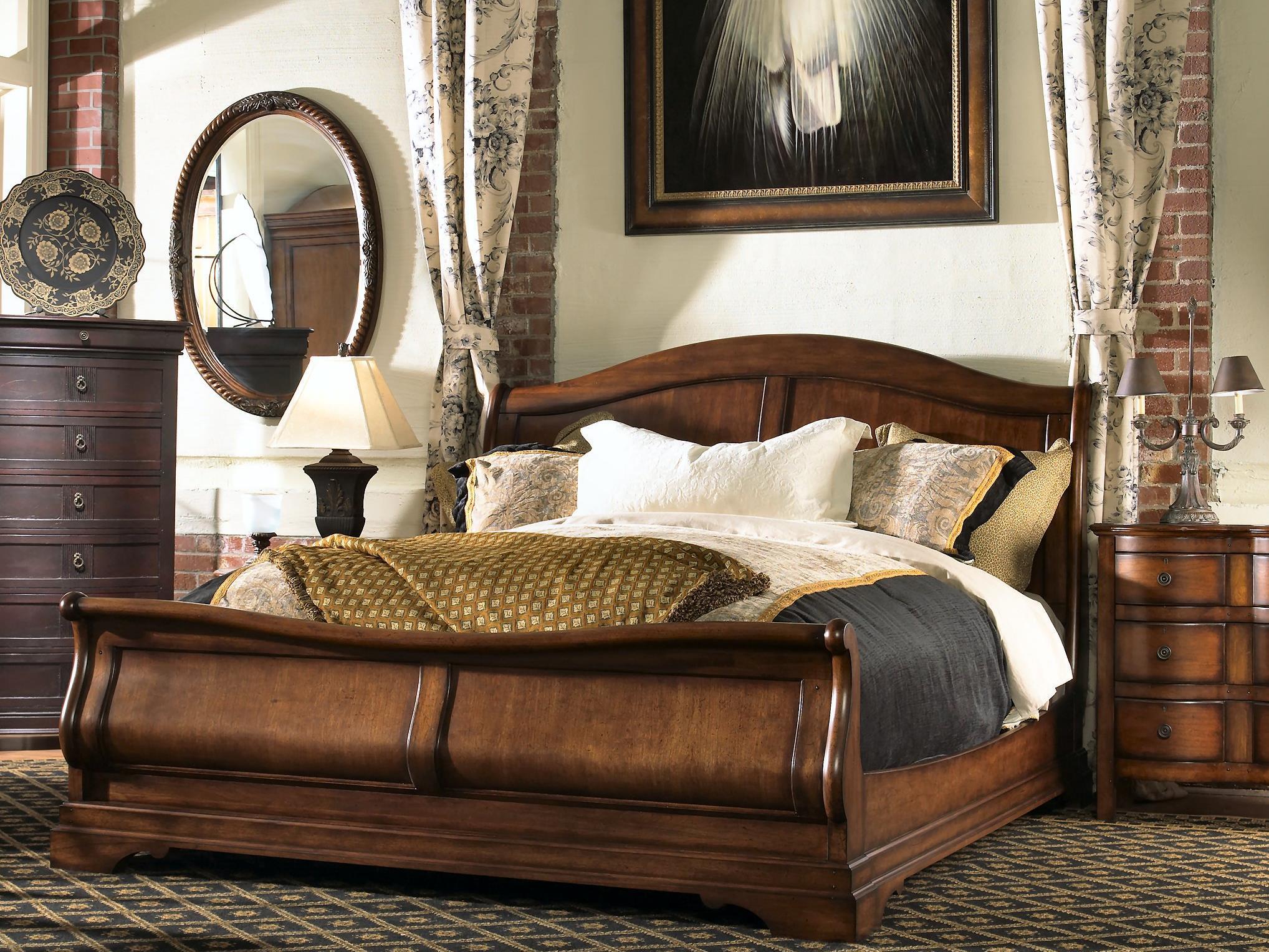 Home Item King Sleigh Bed HD Wallpaper