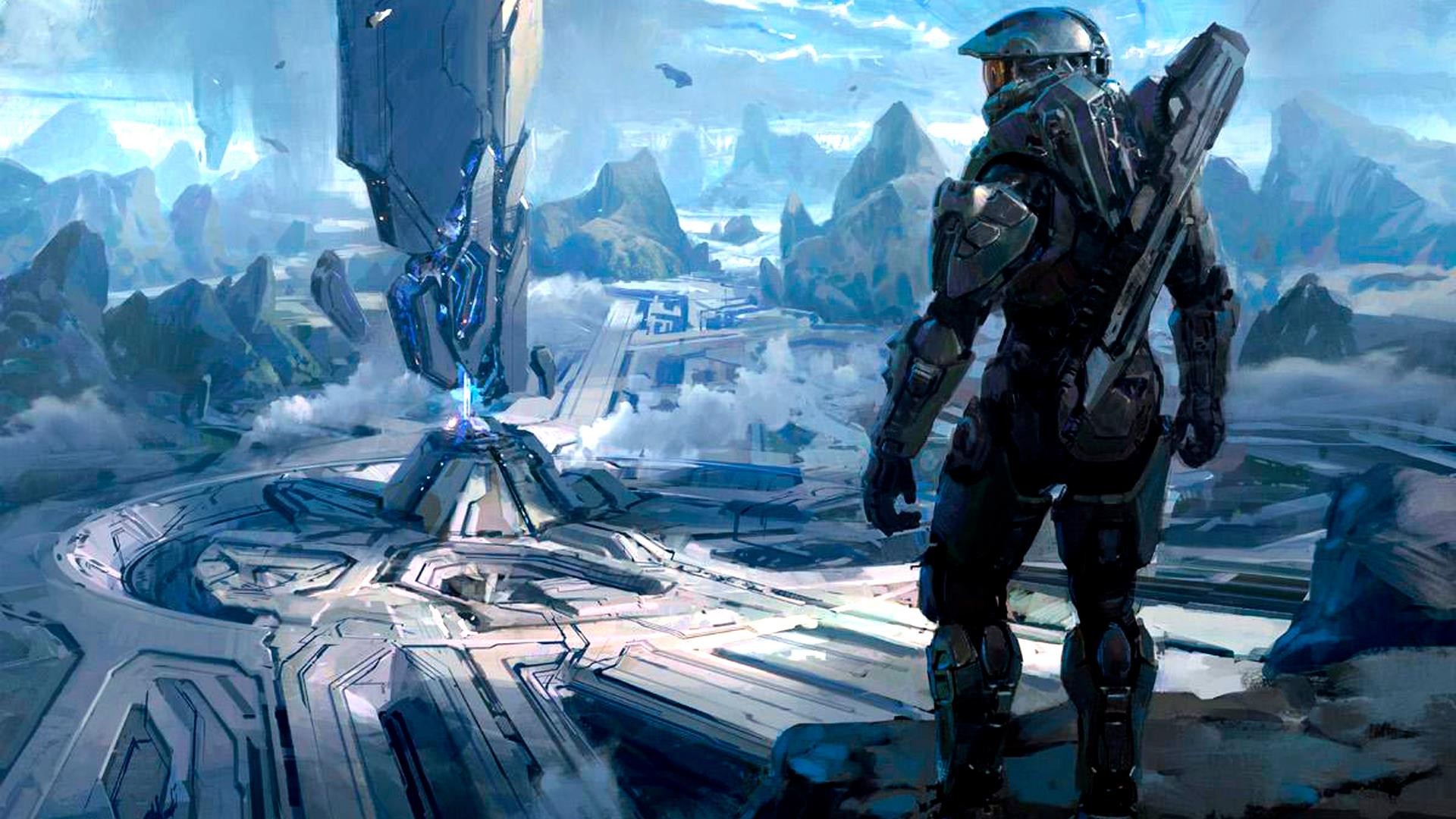 Master Chief Digital Art Concept Science Fiction Artwork Halo