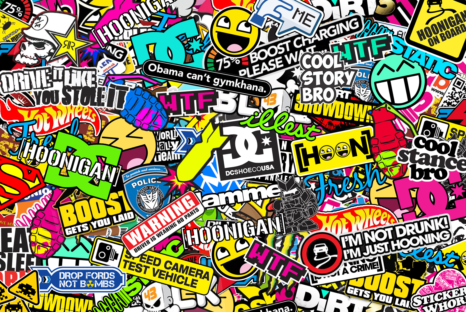 Sticker Bomb Wallpaper HD - WallpaperSafari