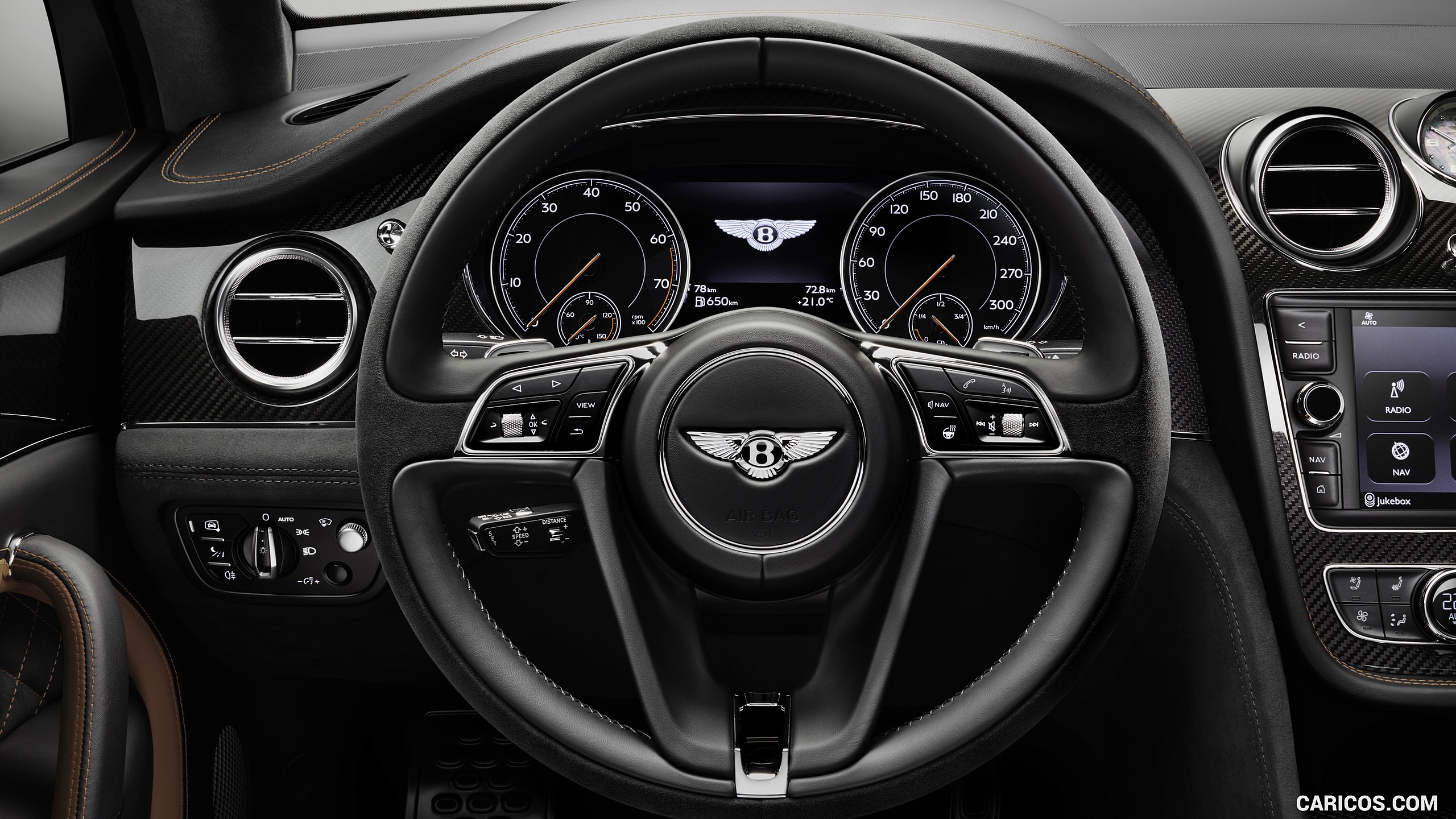 Bentley Bentayga Speed Interior Steering Wheel HD