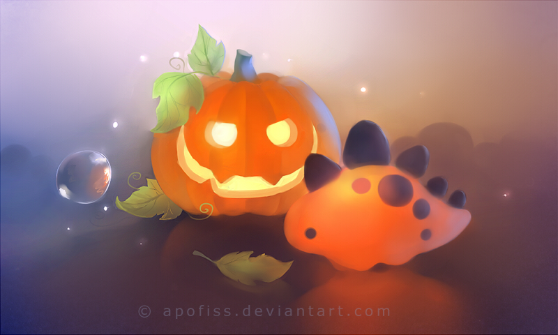 Pumpkin Dino By Apofiss