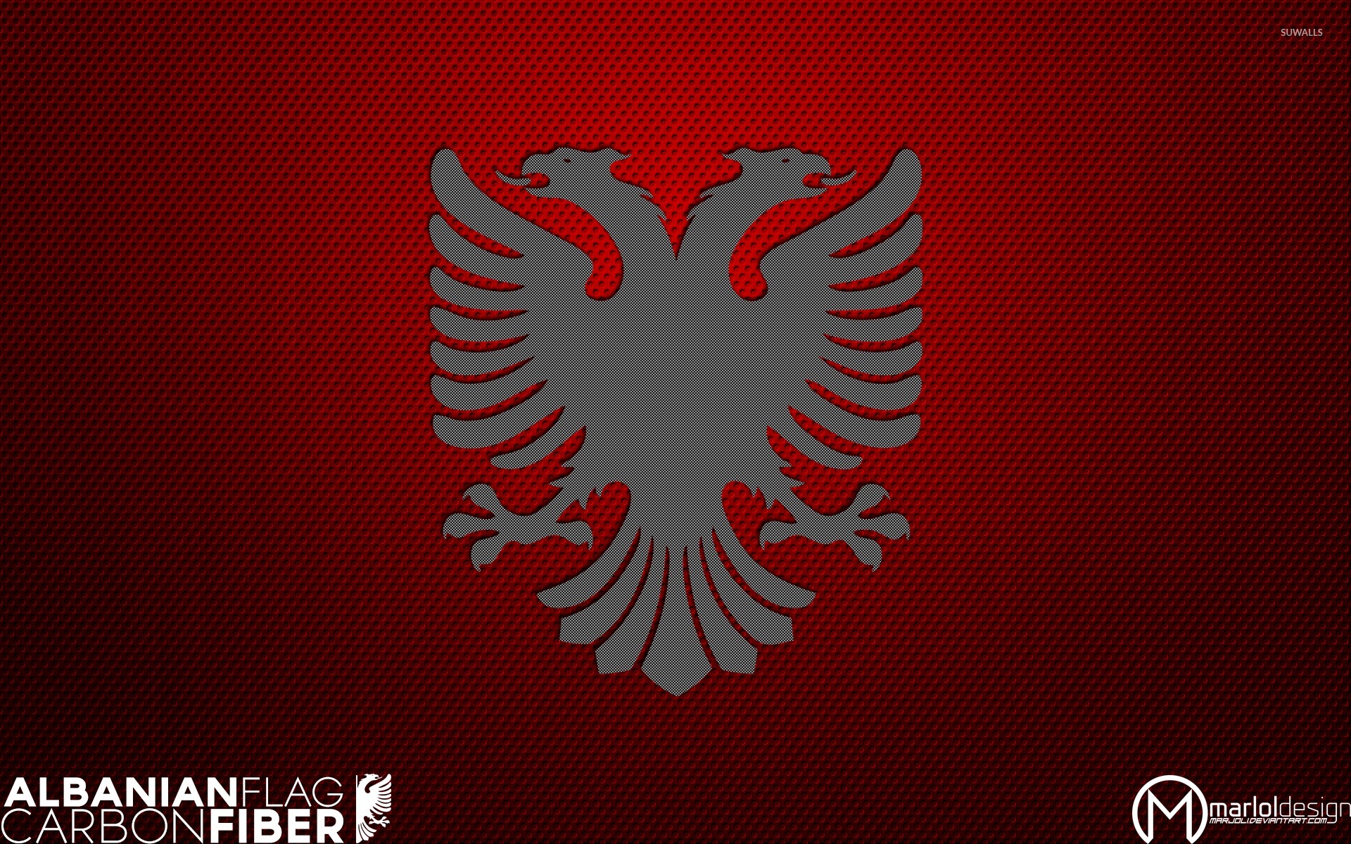 Albanian Flag Wallpaper Abstract