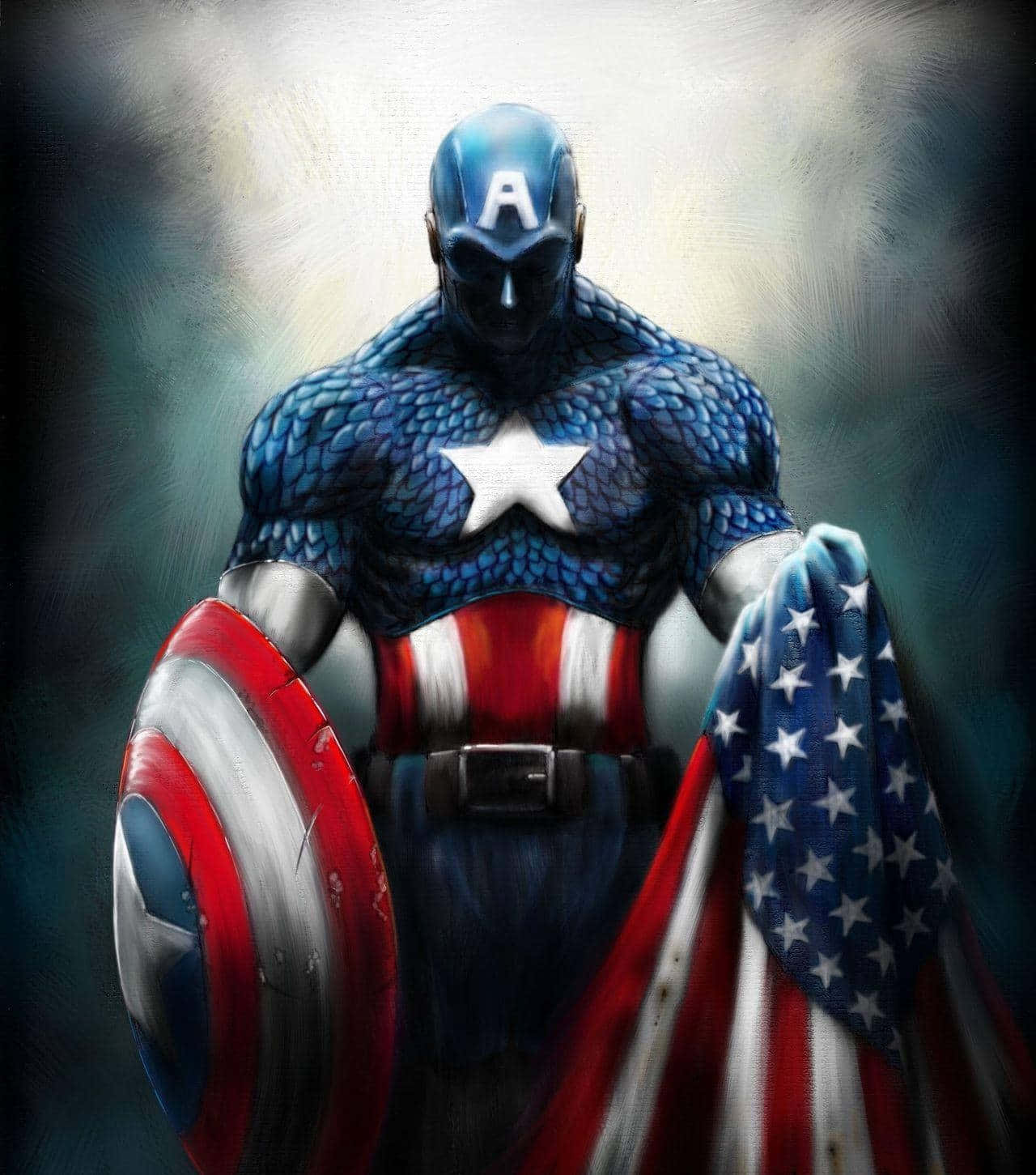 The Superhero Captain America Ready To Embark On His Epic Wallpaper