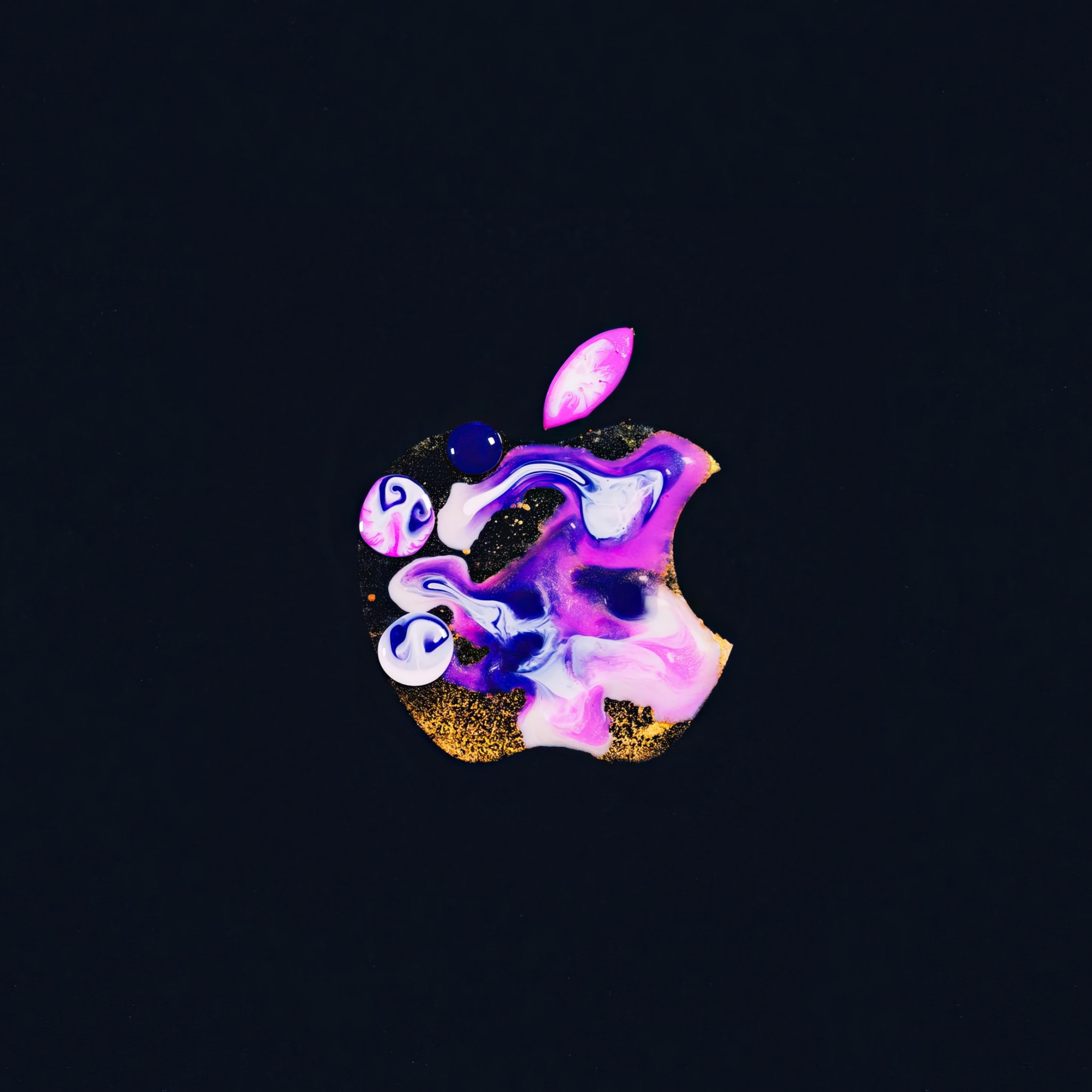 Apple Logo iPhone Colorful iPad Wallpaper HD