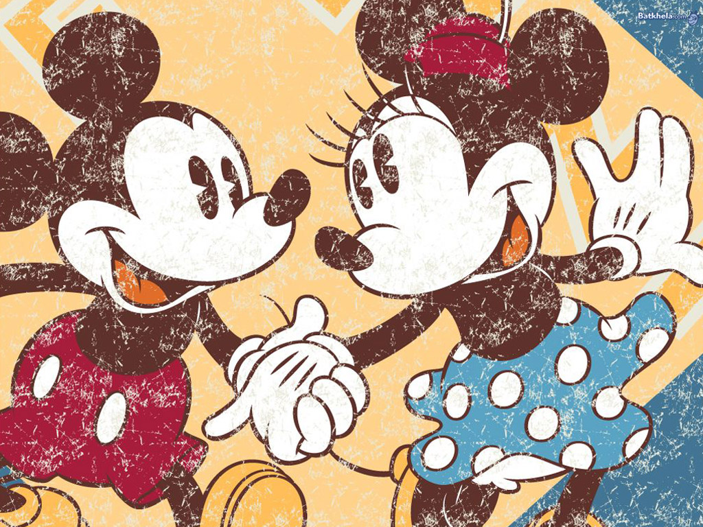 Mickey N Minnie Childhood Memories Wallpaper