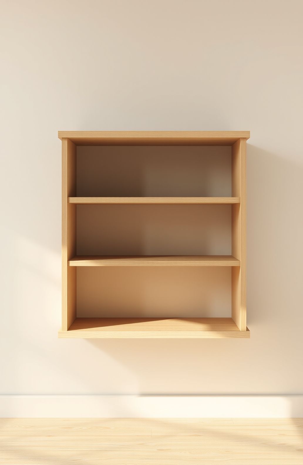 Empty Bookshelf Wallpaper