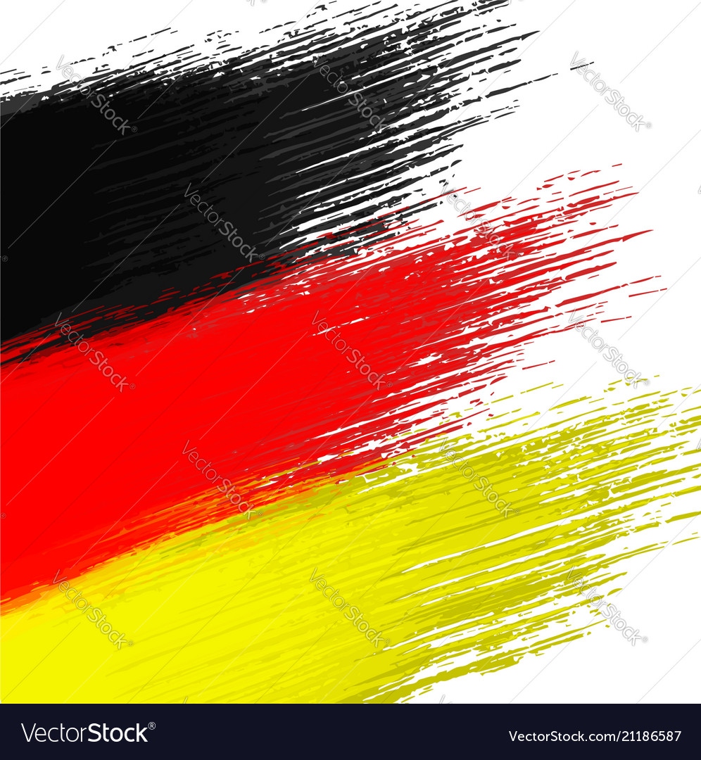 Grunge Background In Colors German Flag Royalty Vector