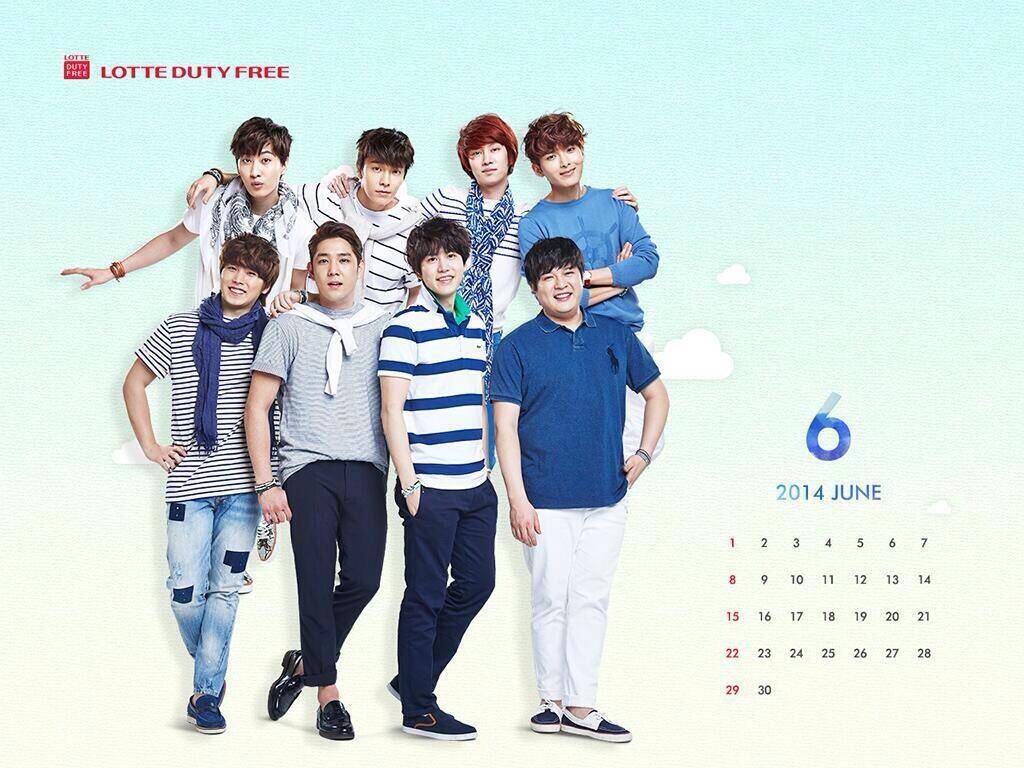 Lotte Duty Calendar June 1p Super Junior