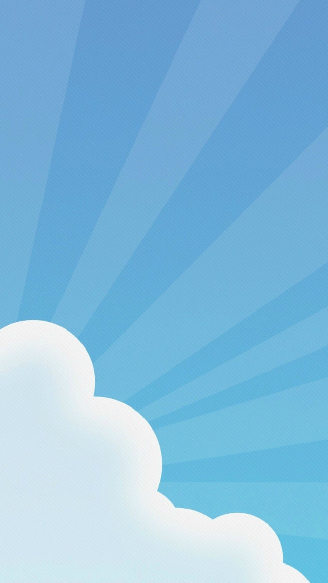 Clean White Cloud Wallpaper iPhone