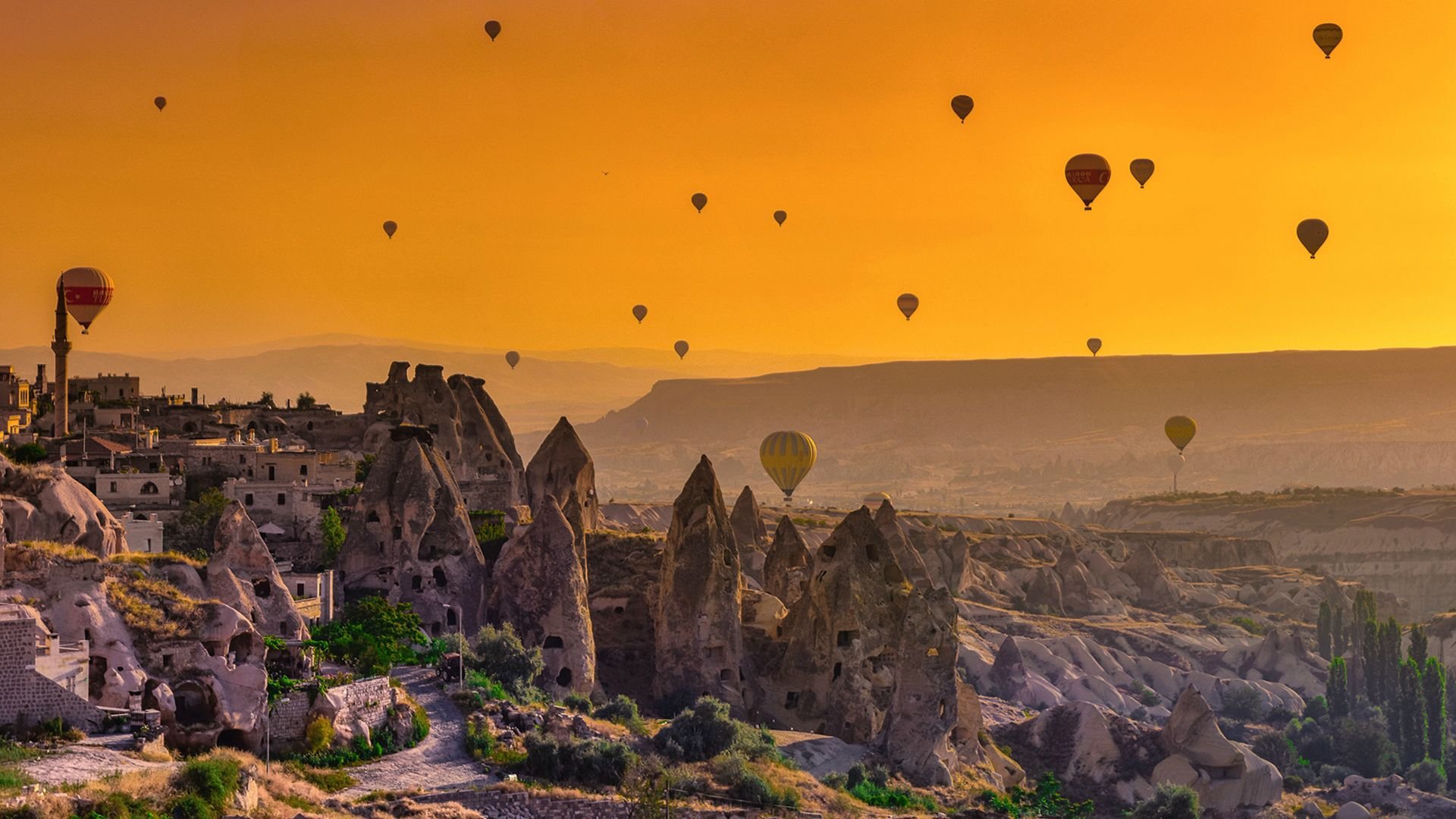 Sunrise In Cappadocia Turkey HD Wallpaper