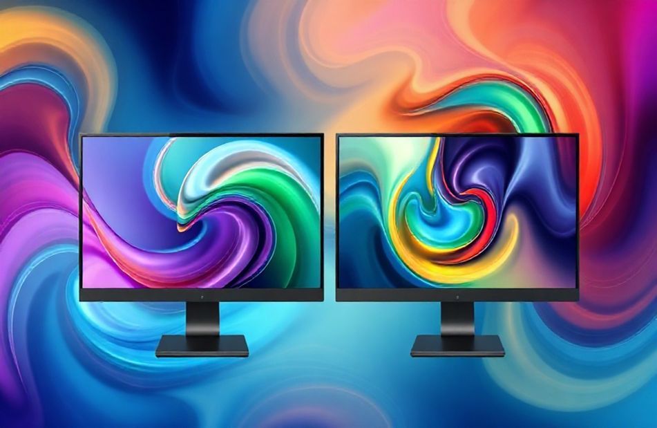 Abstract Dual Monitor Wallpaper