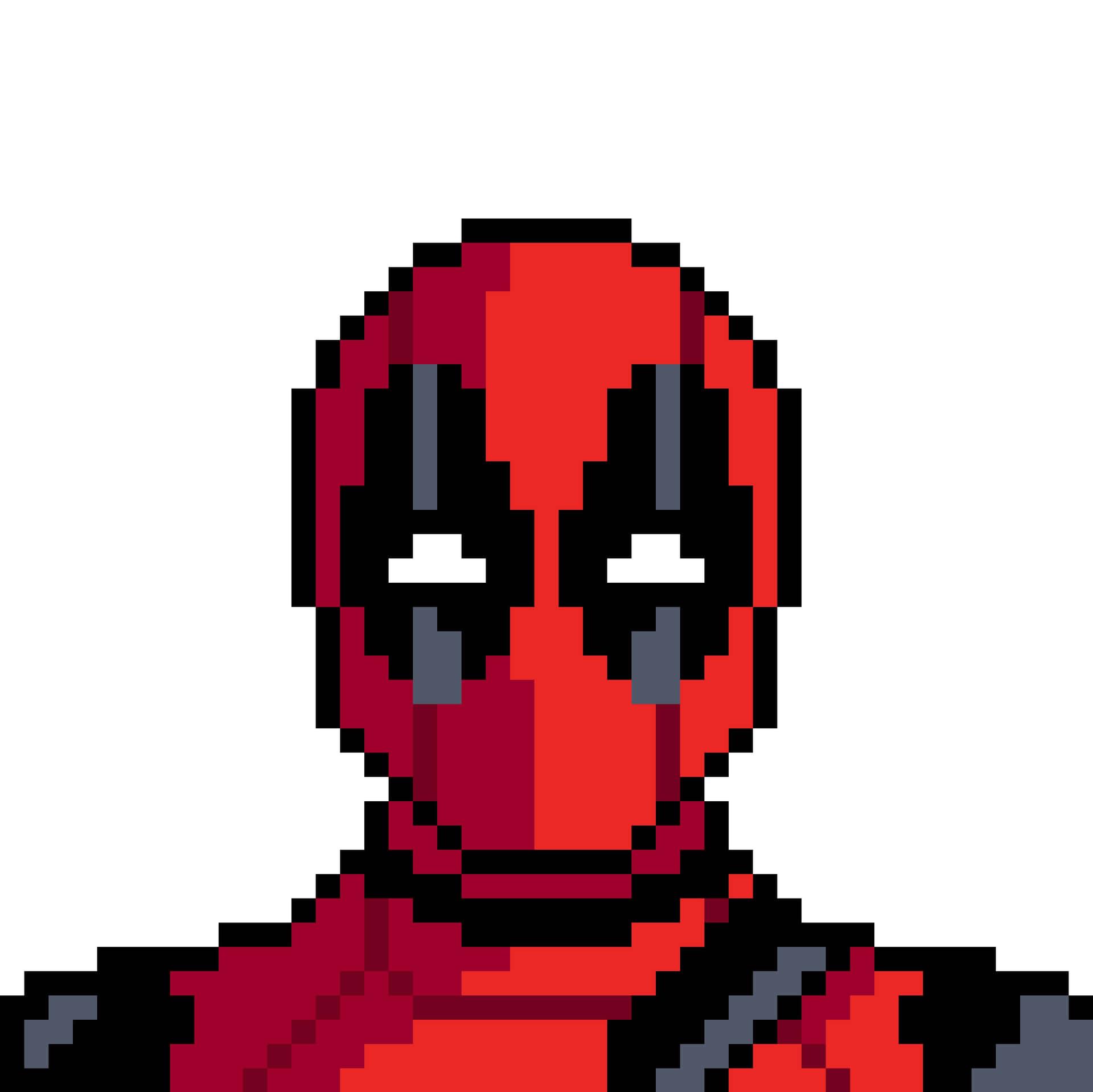 Download Pixel Deadpool Red PFP Wallpaper