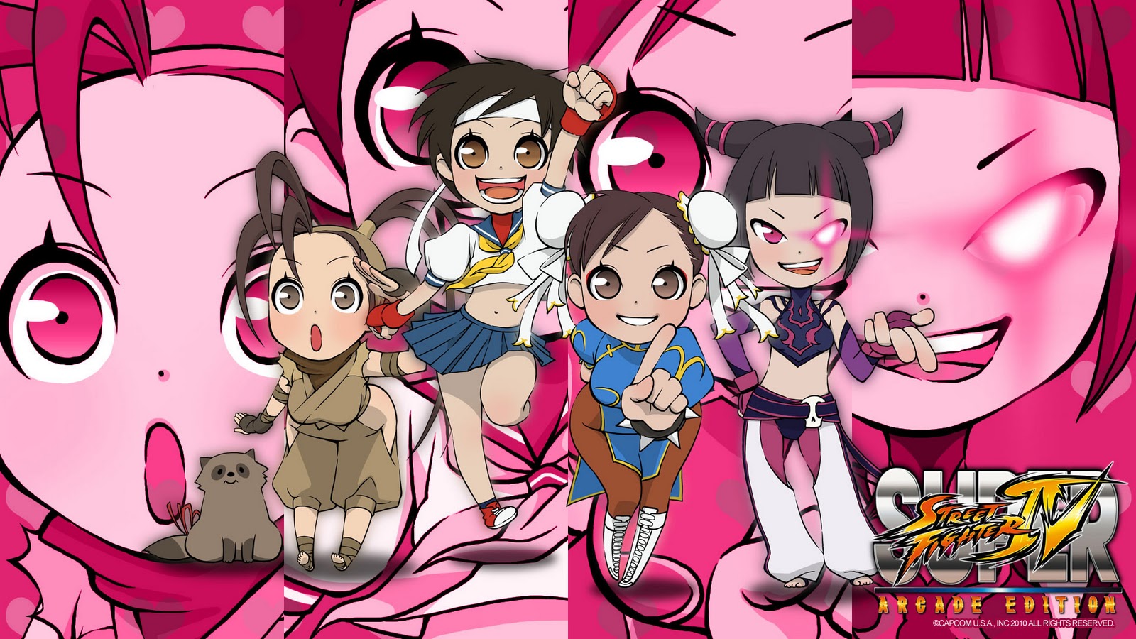 Wallpaper Super Street Fighter Iv Arcade Edition Cute Girls