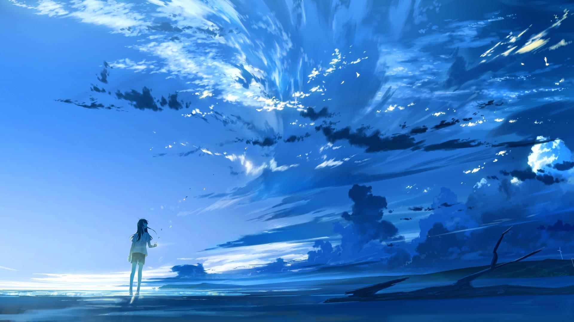 Anime Blue Wallpaper