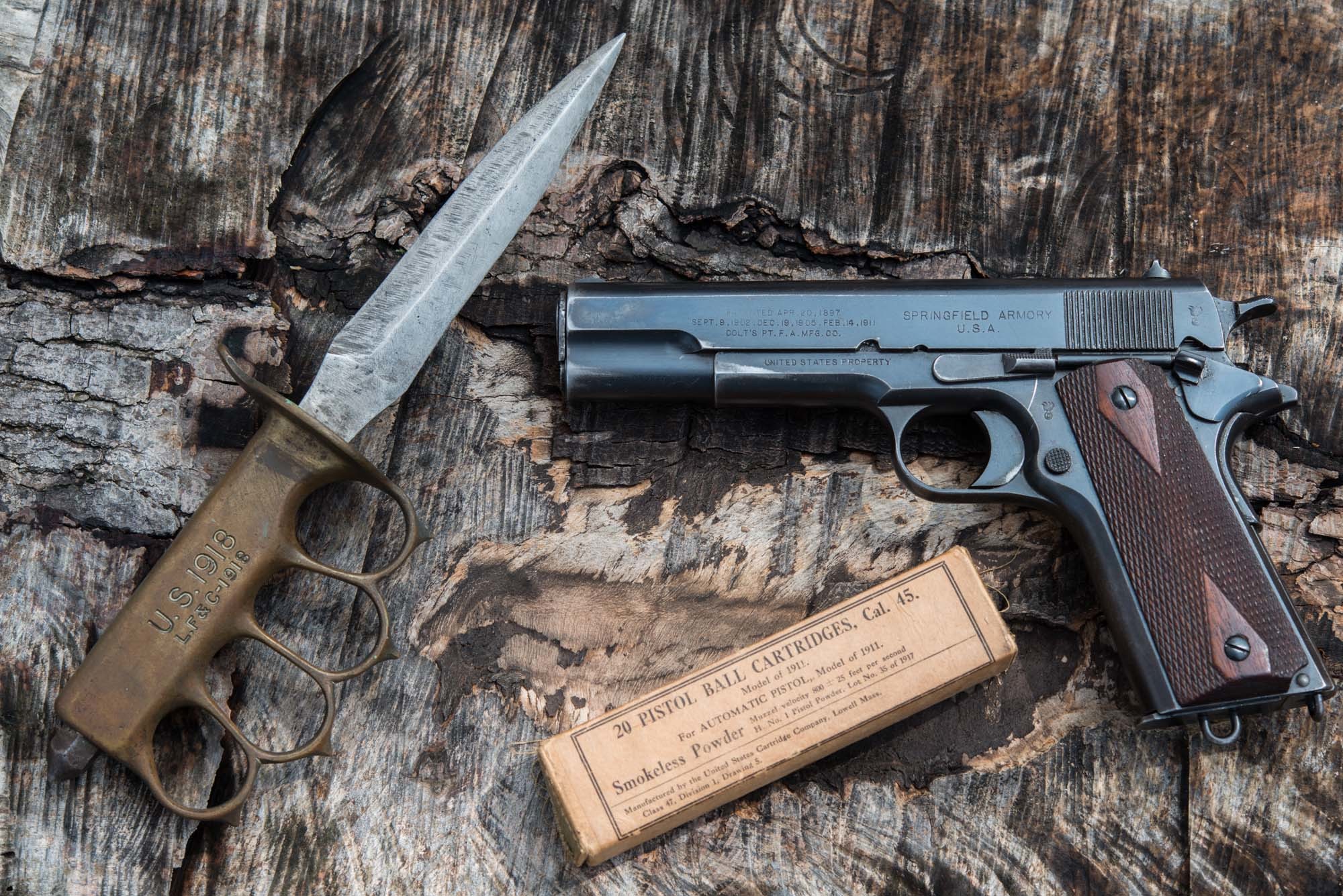 Wallpaper Springfield Armory Gun Guns Trench Knife Model