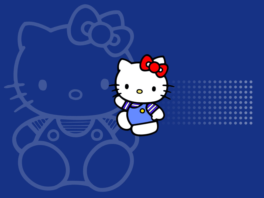 Hellokittydesktopwallpaperhello kitty bluejpg
