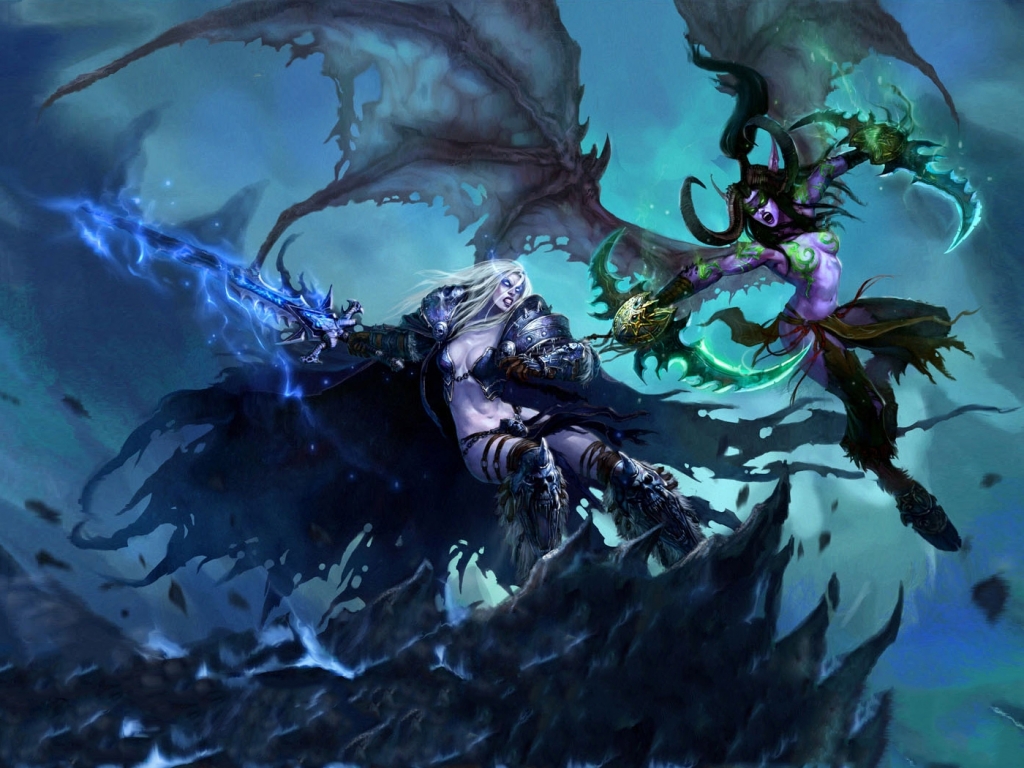 World Of Warcraft Arthas Illidan Wallpaper