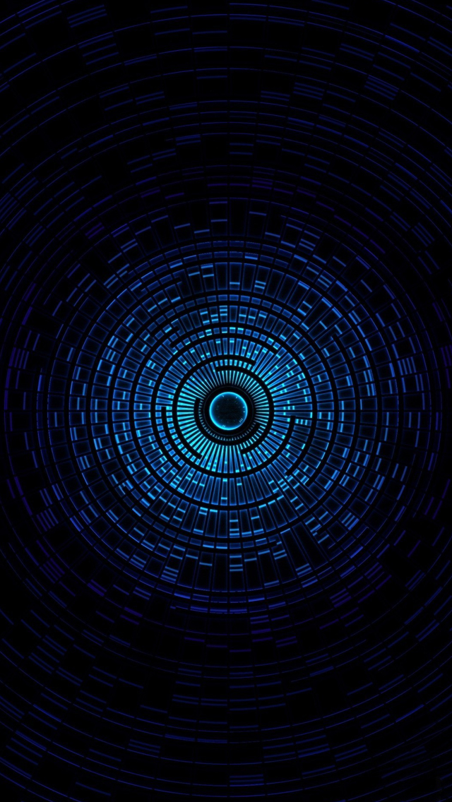 Round Tunnel Abstract iPhone Wallpaper