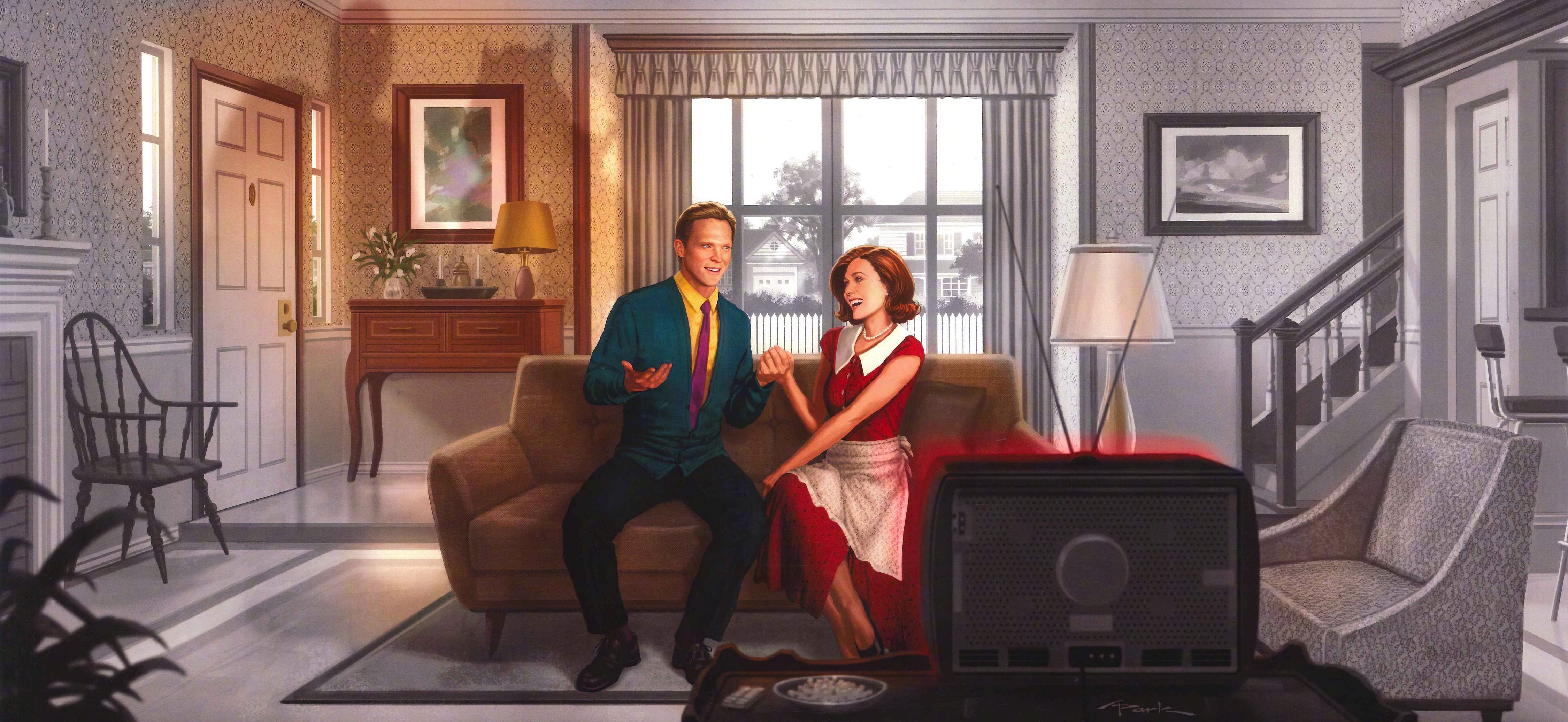 Wanda Maximoff Vision Tv Show Wandavision 4k Wallpaper