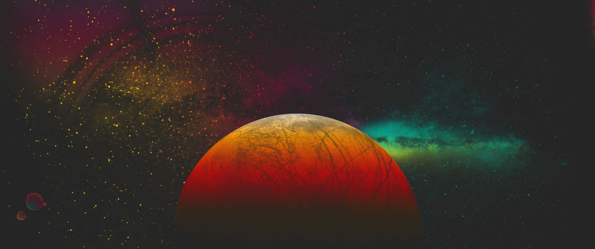 Outer Space Red 4k Wallpaper