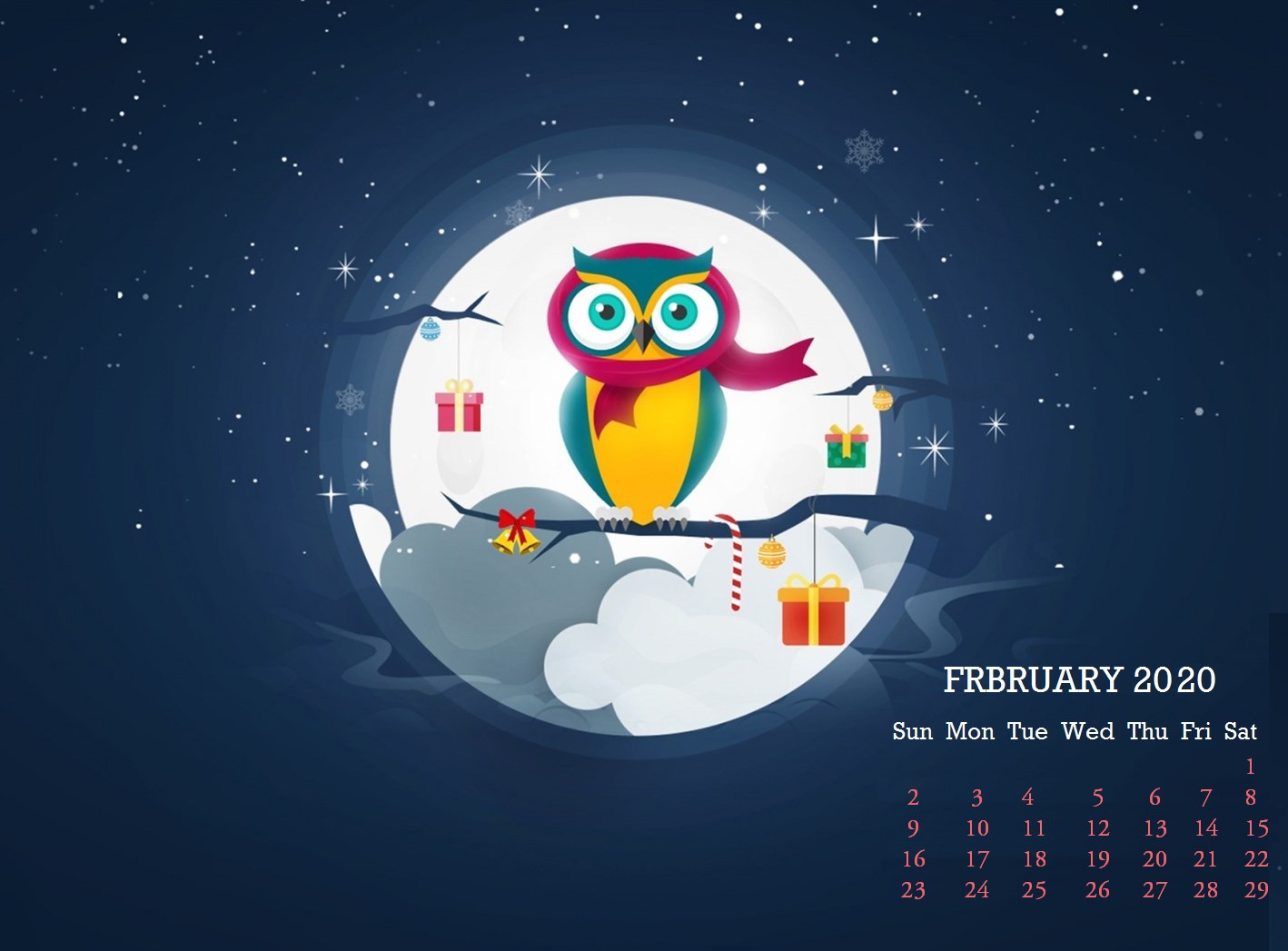 February 2020 Desktop Wallpaper Calendar Calendar 2019