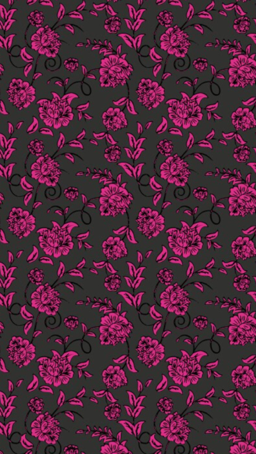 Group Of Wallpaper Purple Black Grunge Floral Print We Heart It