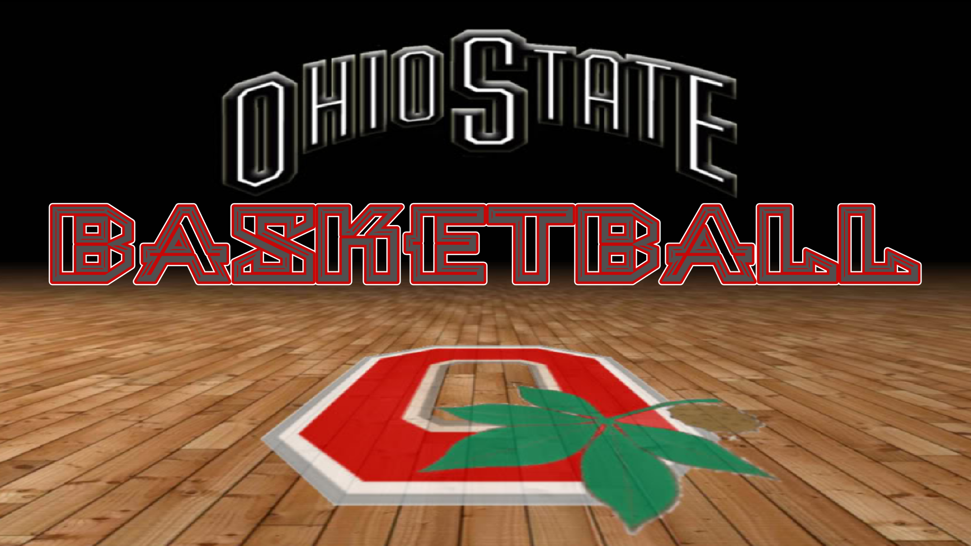 Ohio State Buckeyes Basketball Red Block O