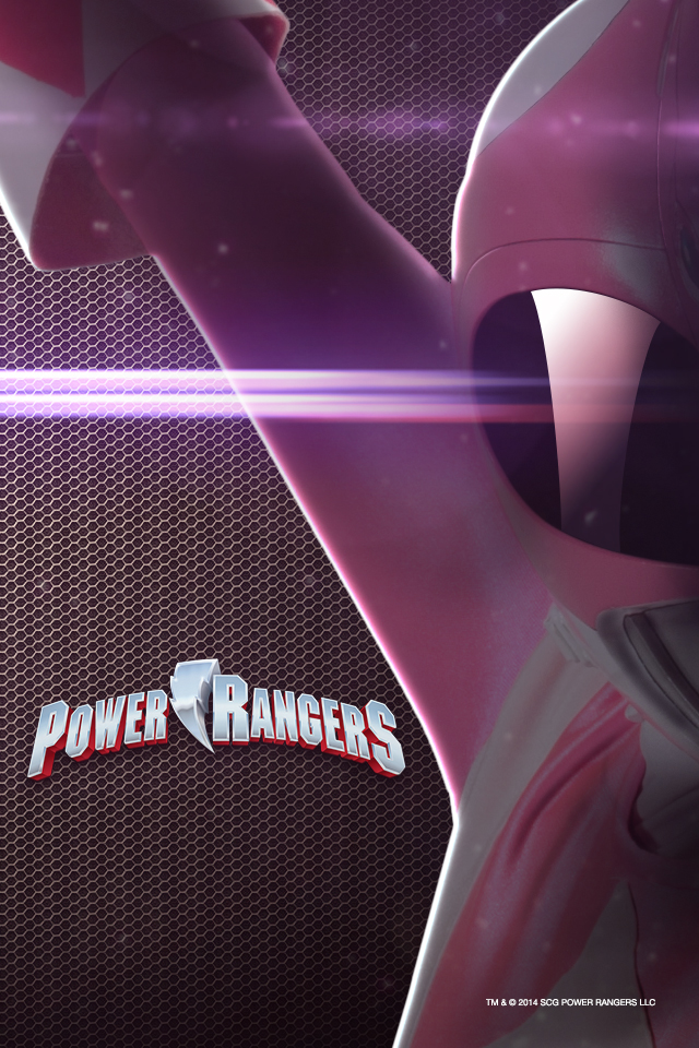 Power Rangers Wallpaper Mighty Megaforce Pink Fun iPhone
