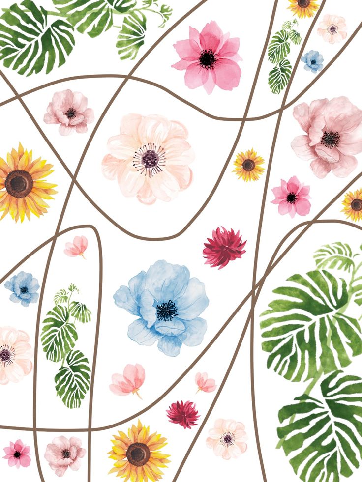 Floral Pattern Wallpaper
