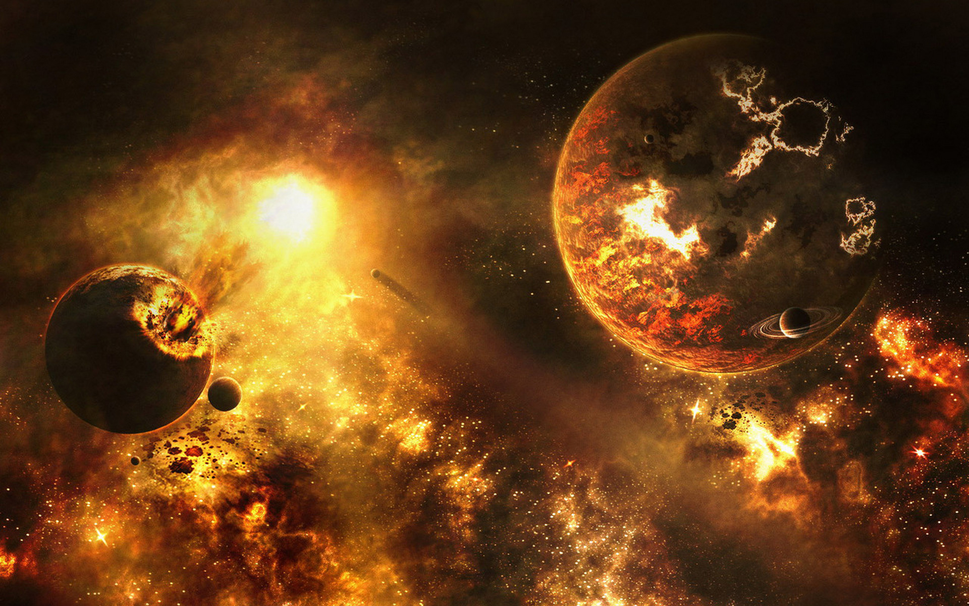 Sci Fi Explosion Wallpaper