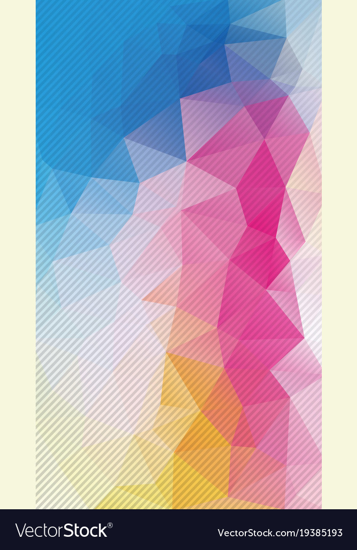 Vertical flat background of geometric triangle Vector Image