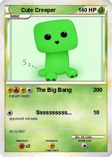 Pok Mon Cute Creeper The Big Bang My Pokemon Card