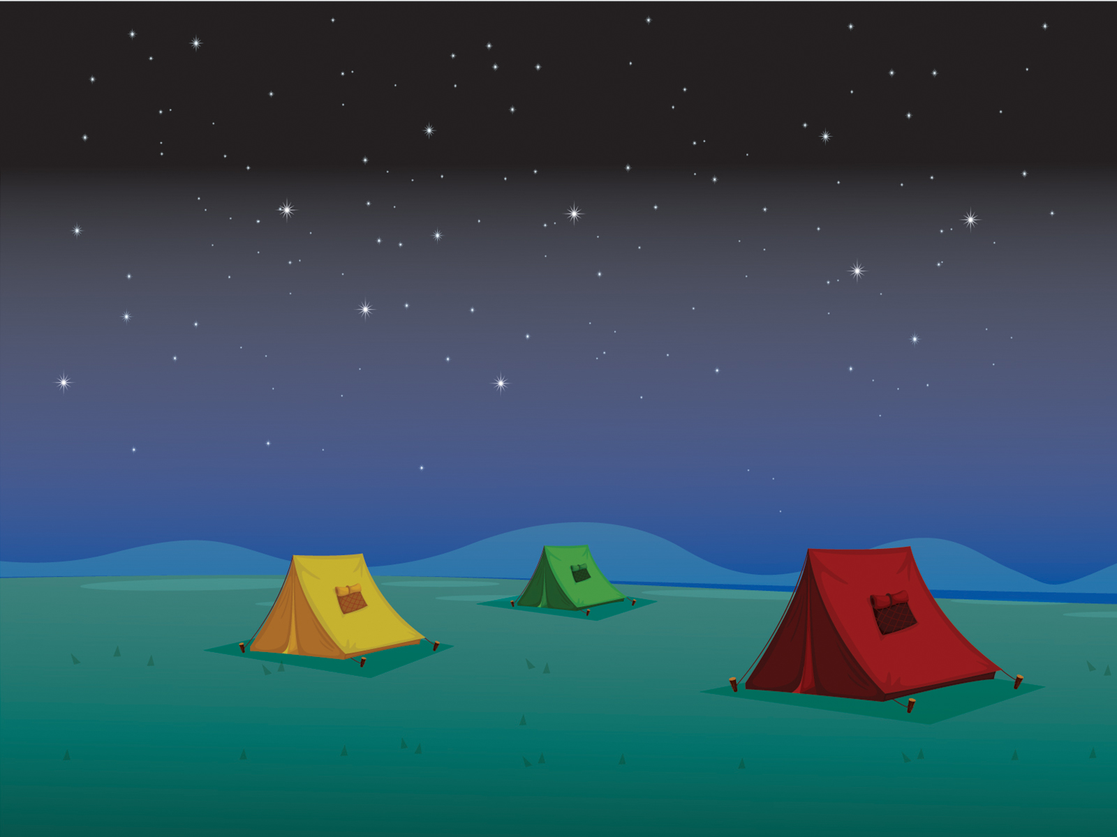 Camping Powerpoint Templates Holidays Ppt Background And