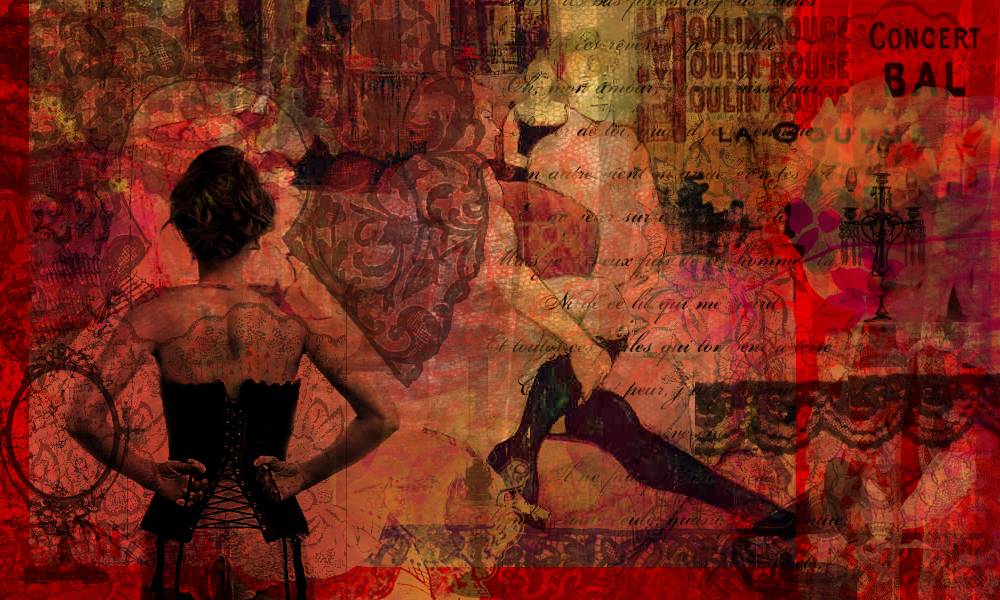Moulin Rouge Background Collage By