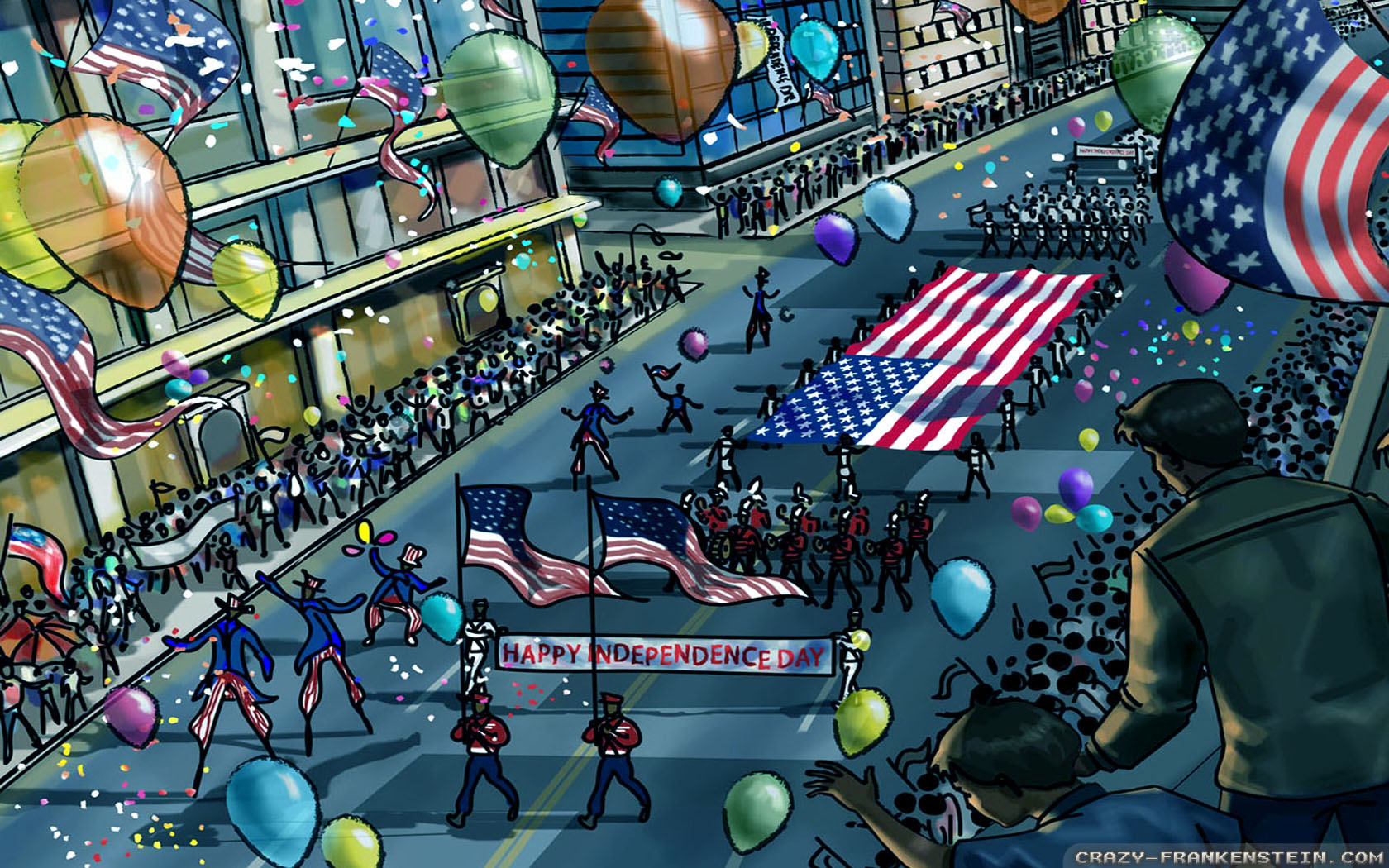 July 4th Parade Wallpaper Independence Day Crazy