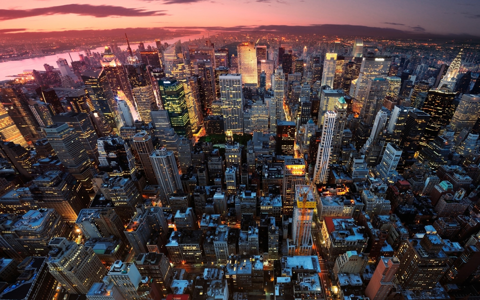 New York City Skyline Wallpaper Stock Photos